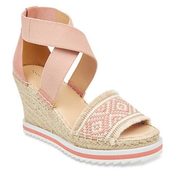 Tommy Hilfiger Shoes - Tommy Hilfiger Blush Pink Boho Wedge Espadrilles